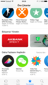 Apple Watch için AppStore