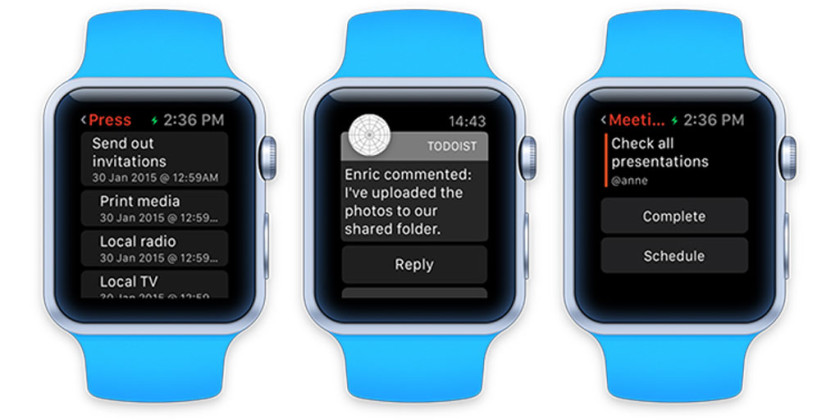 Apple Watch Todoist Uygulaması